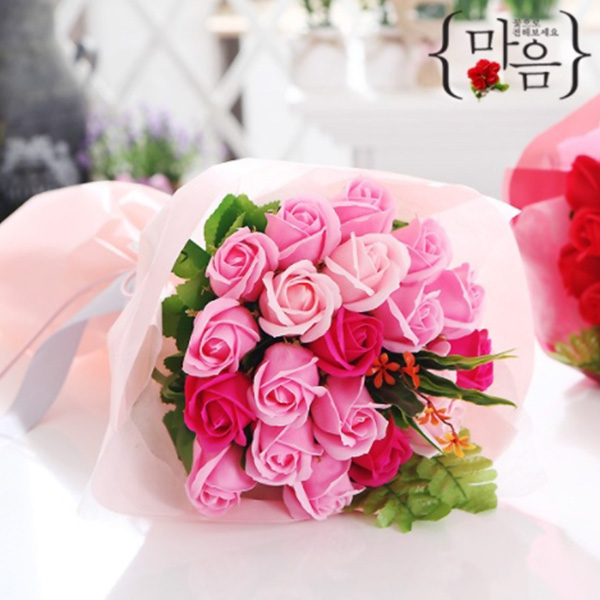[CO] 장미 20송이 꽃다발 핑크 로즈데이