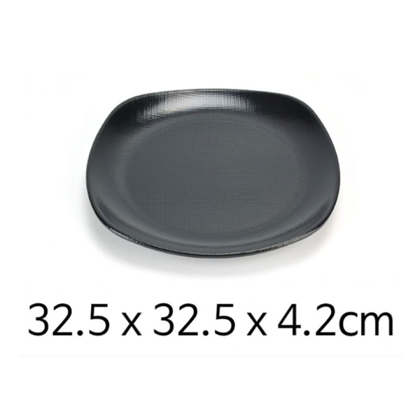 PB 멜라민 접시 그릇 32.5x32.5x4.2cm 1p