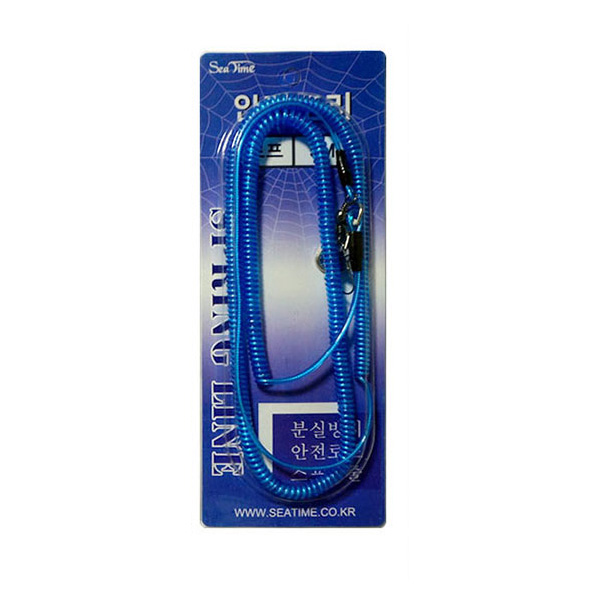 [ST] 스프링줄(2m) 파란색 안전고리 낚시 등산 용품